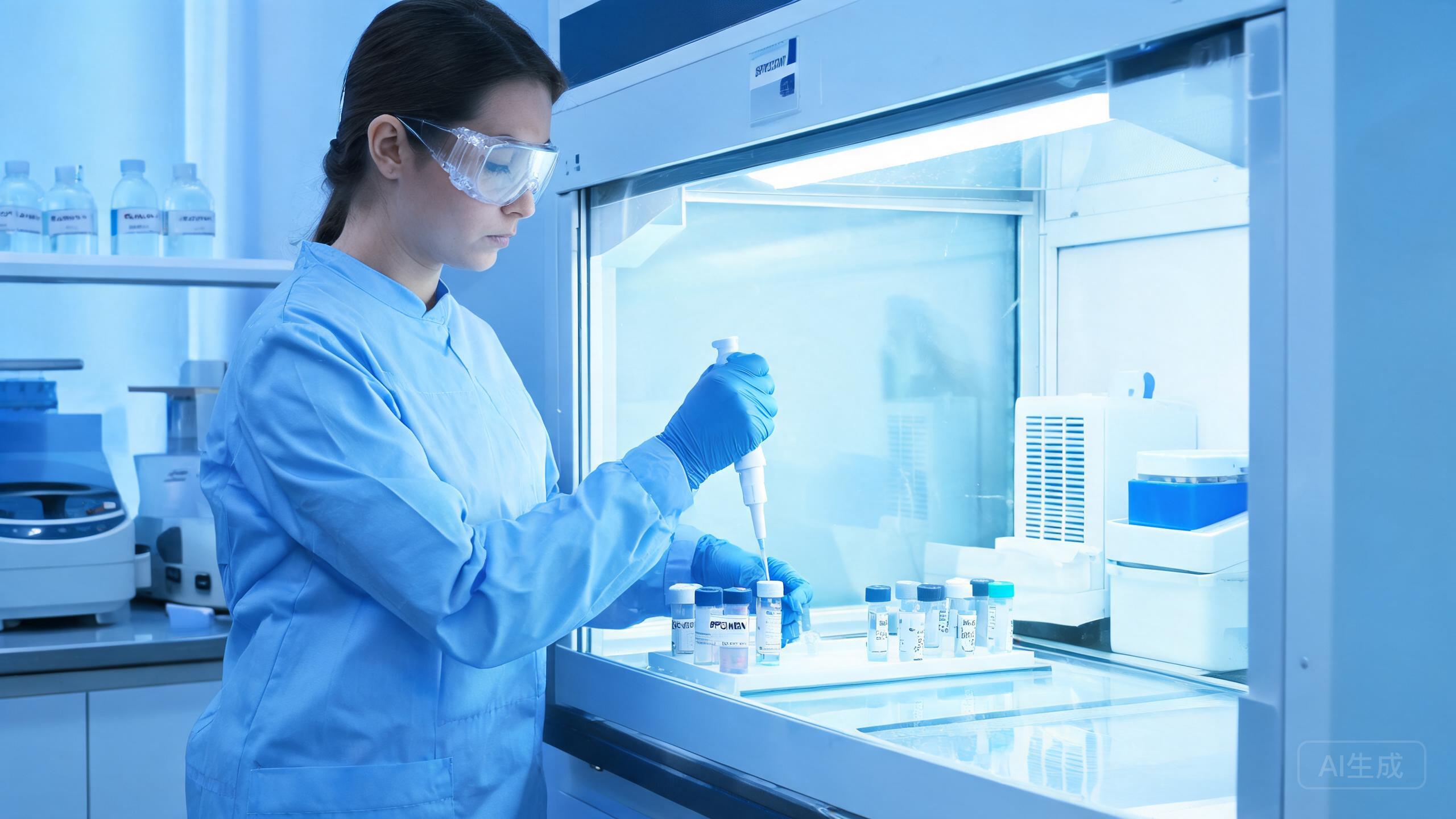 Egg donation process in laboratory with medical professional Egg donation process in laboratory with medical professional